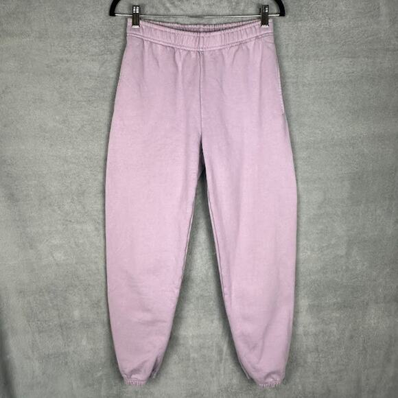 TNA Pants - Tna Extra Fleece Sweatpants Womens Extra Small Purple Boyfriend Comfort Lounge